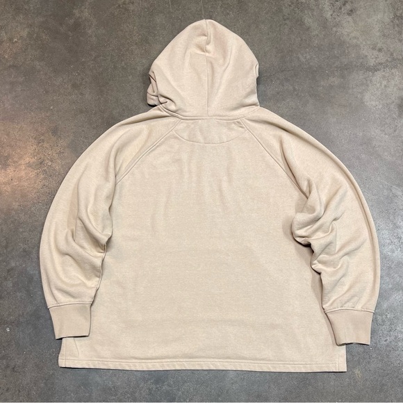 H&M Basics Blank Boxy Beige Drawstring Pullover Hoodie - Picture 2 of 8